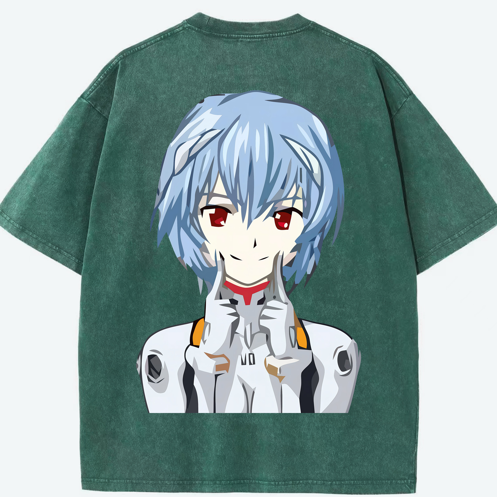 （画像用） EVA 新世紀エヴァンゲリオン 綿100% ヴィンテージ風 半袖Tシャツ（背面プリント）